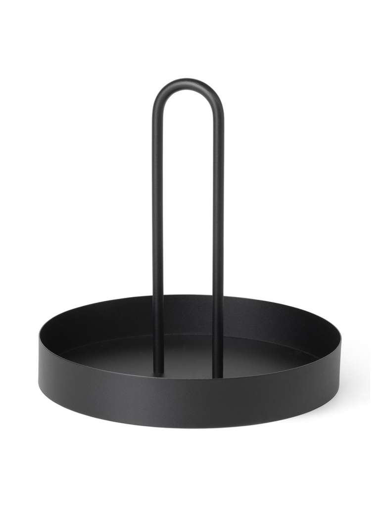 ferm LIVING - Grib Tablett - schwarz - indoor