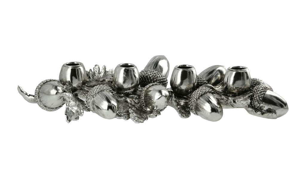 Kerzenhalter ¦ silber ¦ Polyresin (Kunstharz) ¦ Maße (cm): B: 18 H: 7,3 T: 18 Dekoration > Kerzen & Lichter > Kerzenständer - Höffner
