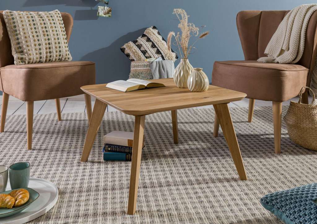 Couchtisch Wildeiche 65x65x41 natur geölt STOCKHOLM #30