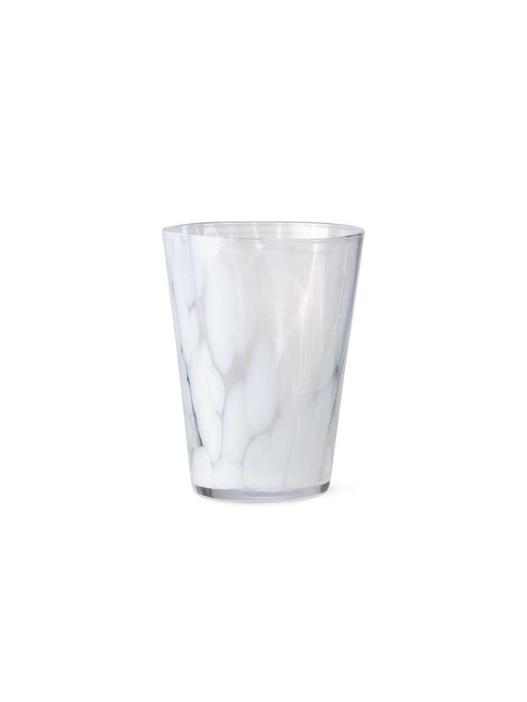 ferm LIVING - Casca Glas - weiß - indoor