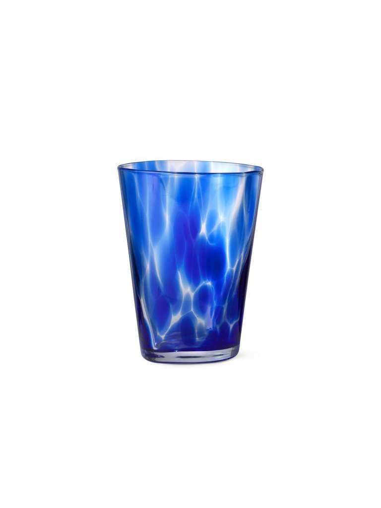 ferm LIVING - Casca Glas - indigoblau - indoor