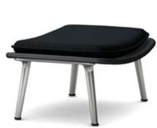 Vitra - Slow Chair Ottoman - poliert, schwarz - indoor