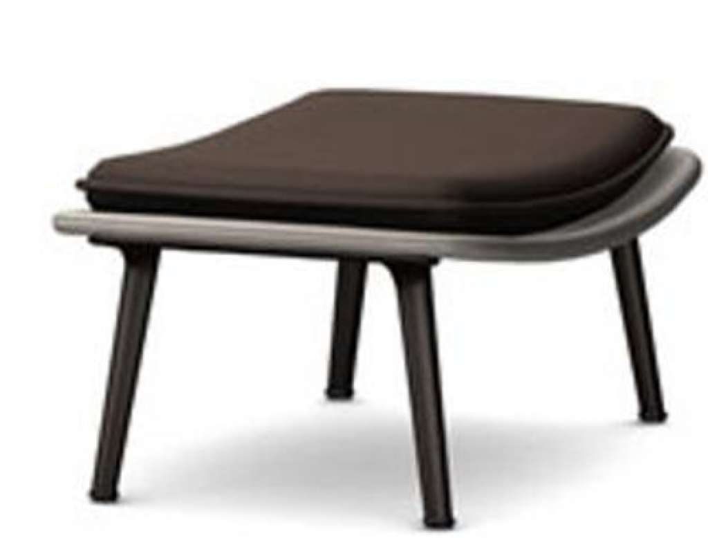 Vitra - Slow Chair Ottoman - beschichtet, creme - indoor