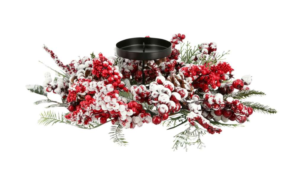 Kerzenständer  Beeren ¦ rot ¦ Kunststoff, Metall ¦ Maße (cm): H: 10 Ø: 40 Dekoration > Kerzen & Lichter > Kerzenständer - Höffner