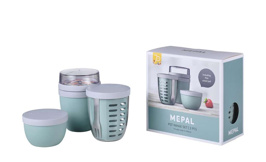 Rosti Mepal Jubiläums-Set, 3-teilig  Ellipse ¦ grün ¦ Kunststoff ¦ Maße (cm): B: 10,6 H: 19,8 Küchenzubehör & Helfer > Vorratsbehälter - Höffner
