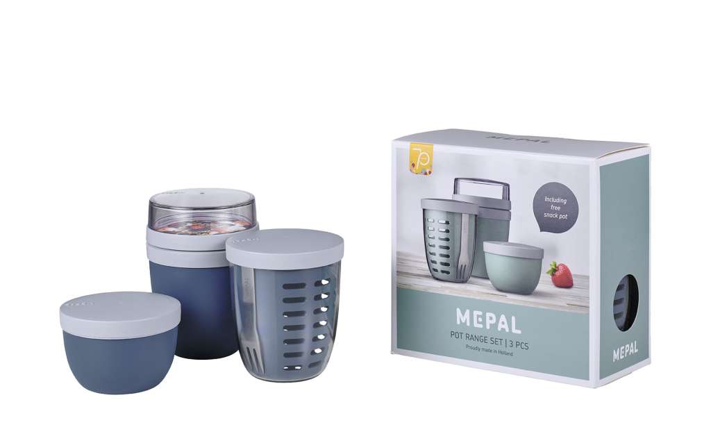 Rosti Mepal Jubiläums-Set, 3-teilig  Ellipse ¦ blau ¦ Kunststoff ¦ Maße (cm): B: 10,6 H: 19,8 Küchenzubehör & Helfer > Vorratsbehälter - Höffner