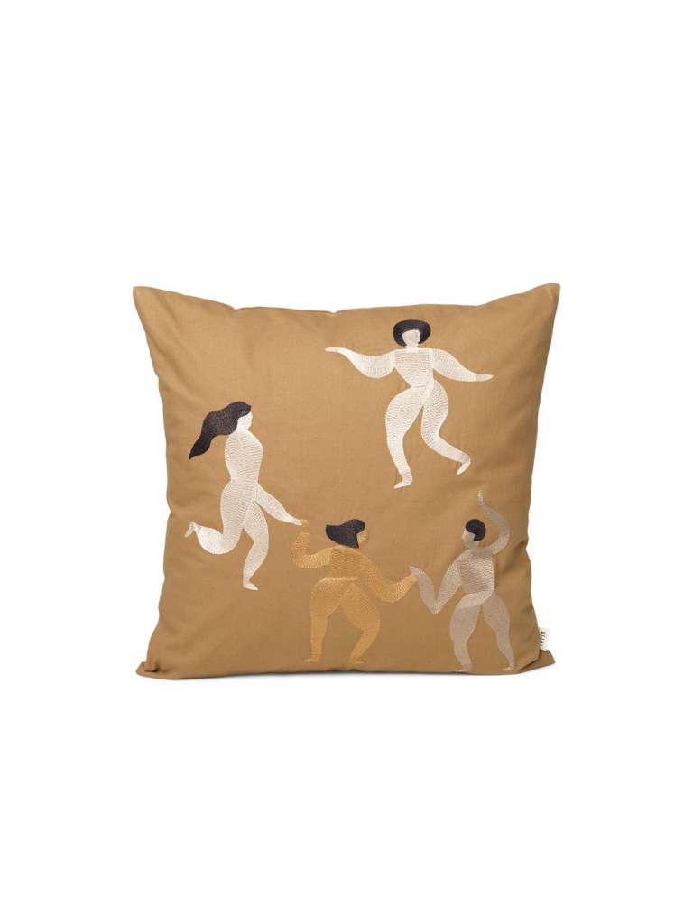 ferm LIVING - Free Kissen - braun - indoor