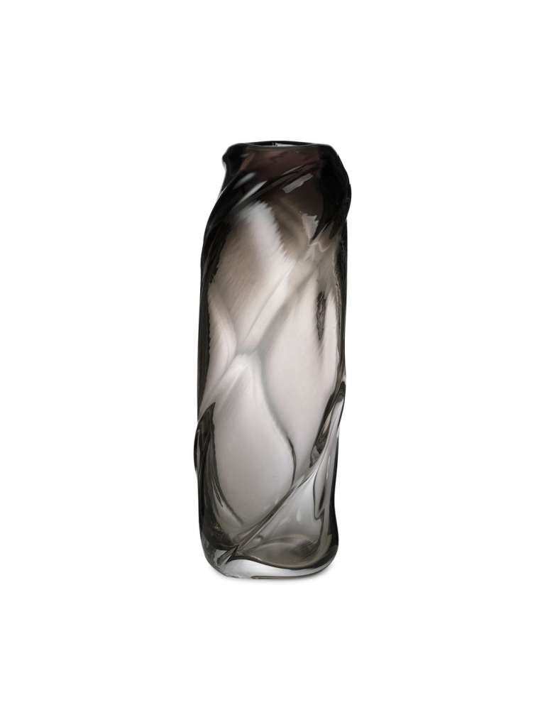 ferm LIVING - Water Swirl Vase - rauchgrau - indoor