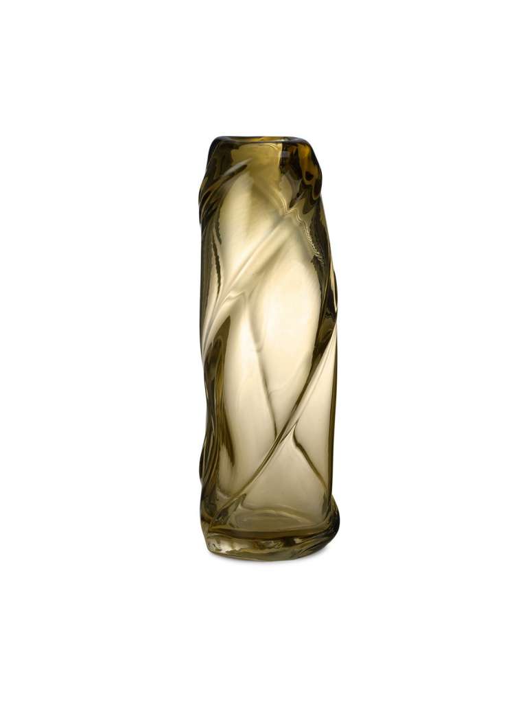 ferm LIVING - Water Swirl Vase - hellgelb - indoor