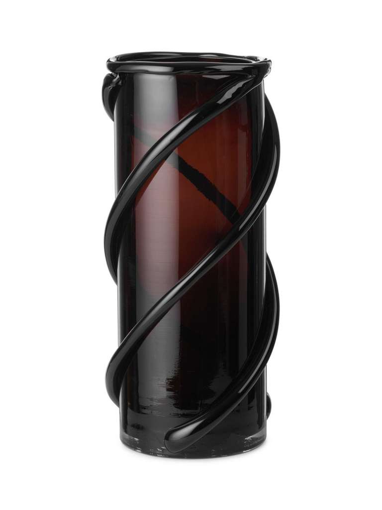ferm LIVING - Entwine Vase - bernsteinfarbend - indoor