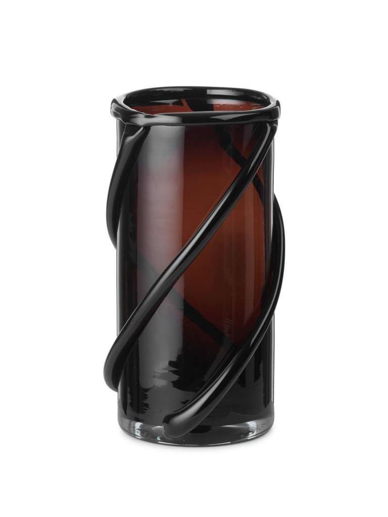 ferm LIVING - Entwine Vase - bernsteinfarbend - indoor