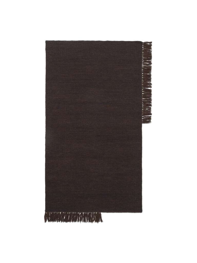 ferm LIVING - Kelim Teppich - S - Dark Melange - indoor