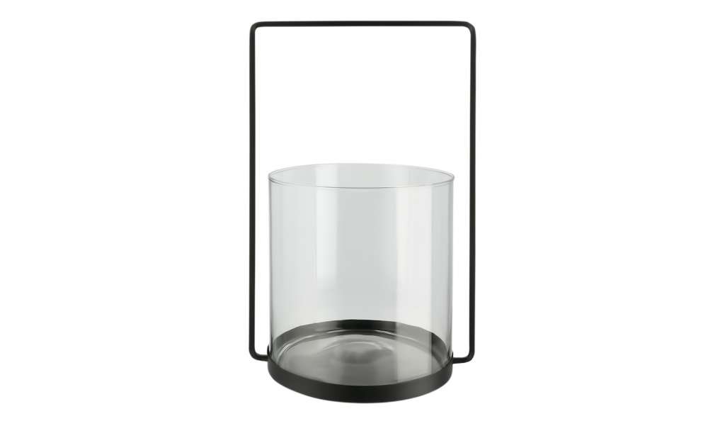 Windlicht ¦ schwarz ¦ Glas , Metall ¦ Maße (cm): B: 22 H: 36 T: 18,5 Dekoration > Laternen & Windlichter - Höffner