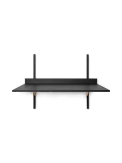 ferm LIVING - Sector Schreibtisch - schwarze Esche/messing - indoor