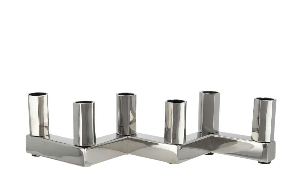 6er Kerzenständer ¦ silber ¦ Stahl ¦ Maße (cm): B: 8 H: 8 Dekoration > Kerzen & Lichter > Kerzenständer - Höffner