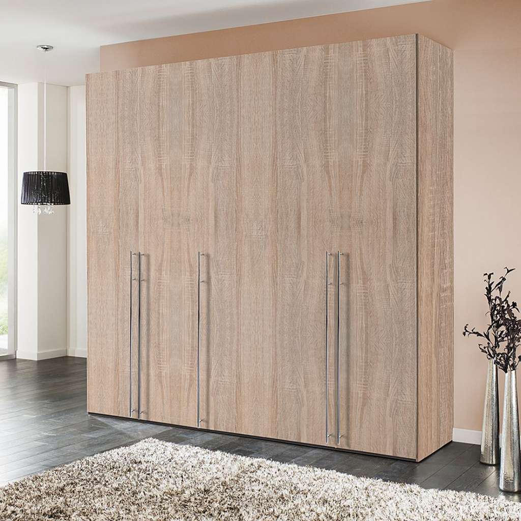 home24 Express Möbel Drehtürenschrank Brooklyn IV Eiche Sonoma Dekor 250x236x58 cm (BxHxT) 5-türig Spanplatte Modern