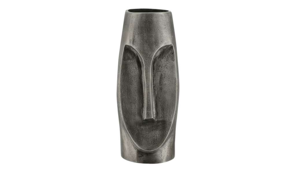 Deko Vase  Face ¦ grau ¦ Maße (cm): B: 11 H: 25 T: 9 Dekoration > Vasen - Höffner
