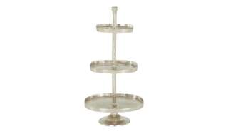 Etagere, 3 stufig ¦ silber ¦ Aluminum ¦ Maße (cm): H: 99 Ø: 51 Geschirr > Etageren - Höffner
