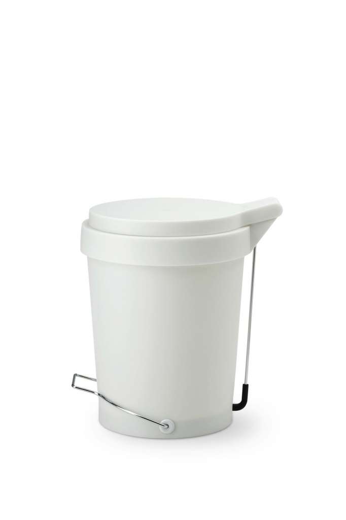 Depot4Design - Tip Treteimer   - weiß - 15L - indoor