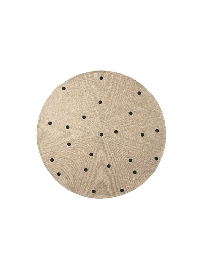 ferm LIVING - Rundteppich - gepunktet - indoor