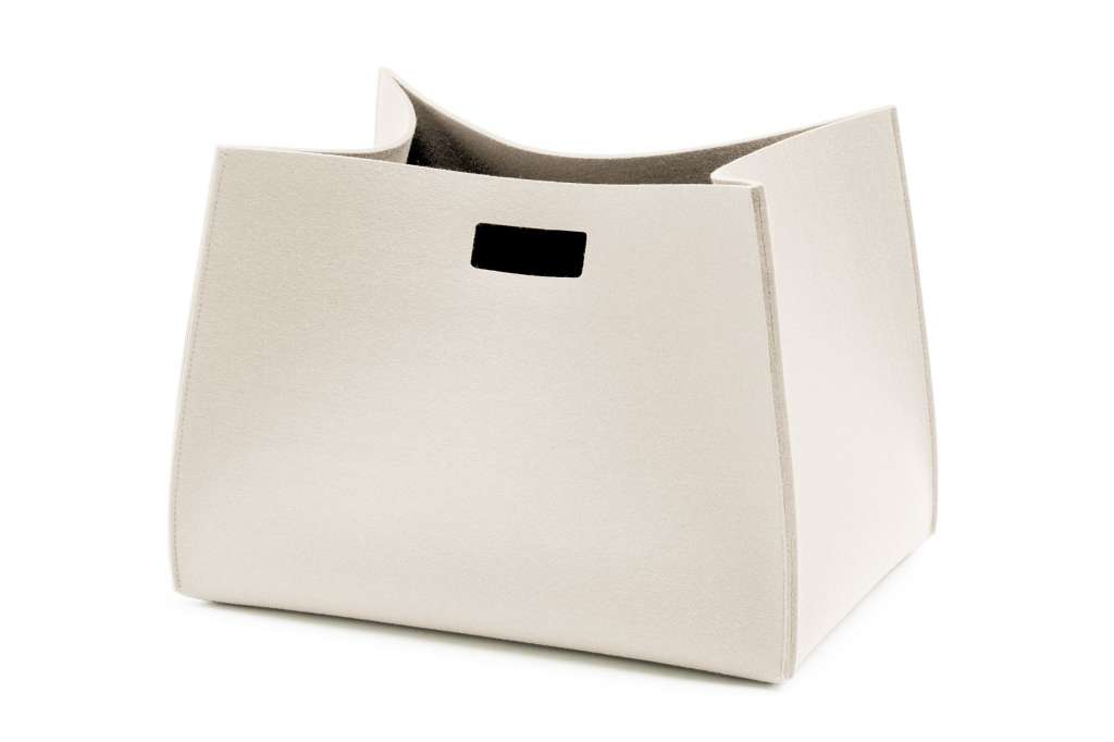 Hey-Sign - Tall Box Rechteckig Aufbewahrungsbox - Wollweiss - indoor