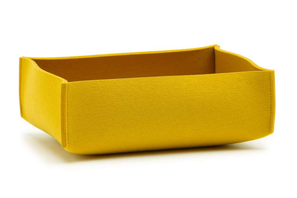 Hey-Sign - Aufbewahrungsbox rechteckig flach - Curry - indoor