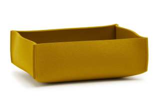 Hey-Sign - Aufbewahrungsbox rechteckig flach - Mustard - indoor