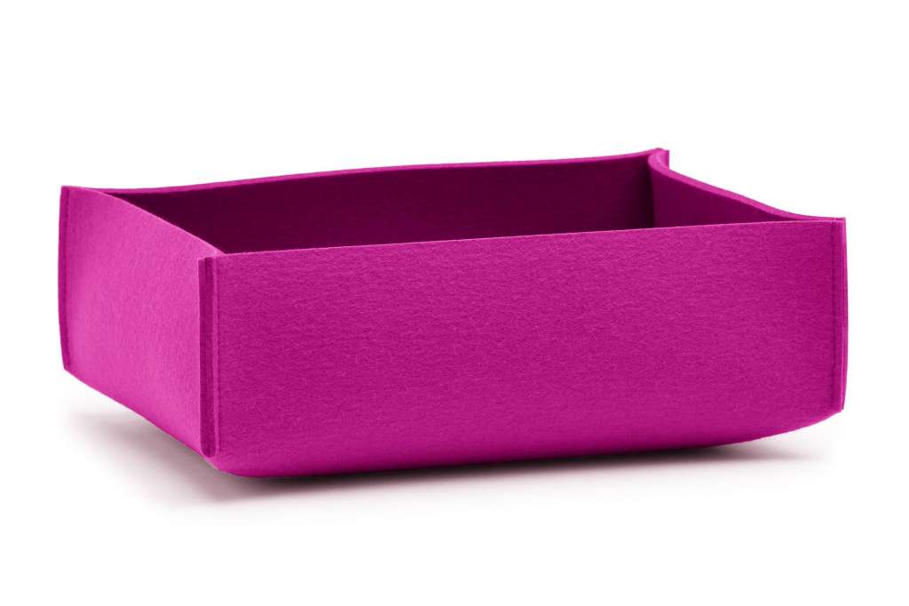 Hey-Sign - Aufbewahrungsbox rechteckig flach - Pink - indoor