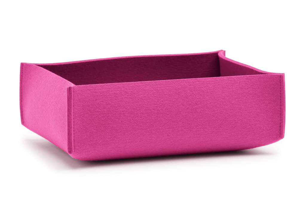 Hey-Sign - Aufbewahrungsbox rechteckig flach - Rosa - indoor