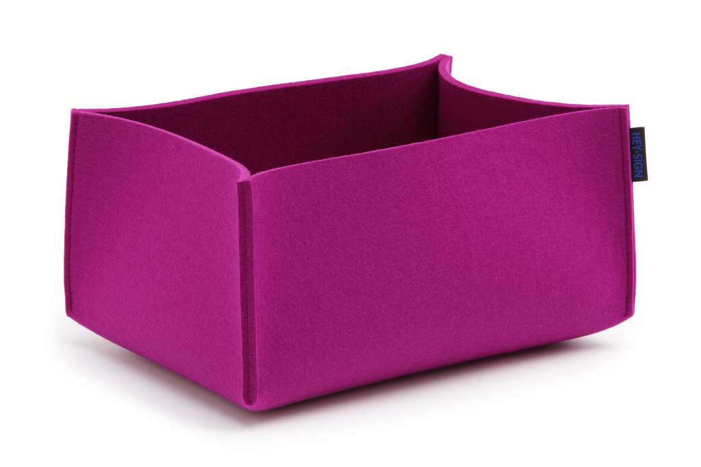 Hey-Sign - Aufbewahrungsbox rechteckig hoch - Pink - indoor