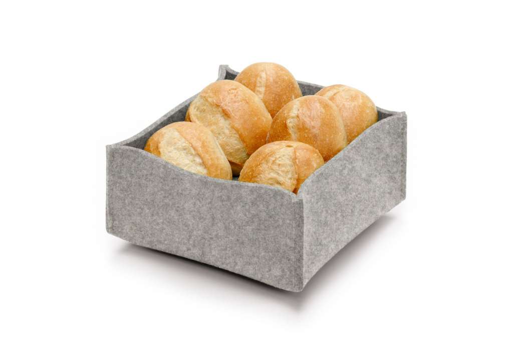 Hey-Sign - Brotkorb mit Einlegeboden - Hellmeliert - indoor