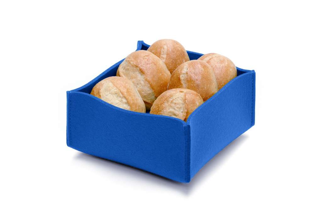 Hey-Sign - Brotkorb mit Einlegeboden - Blau - indoor