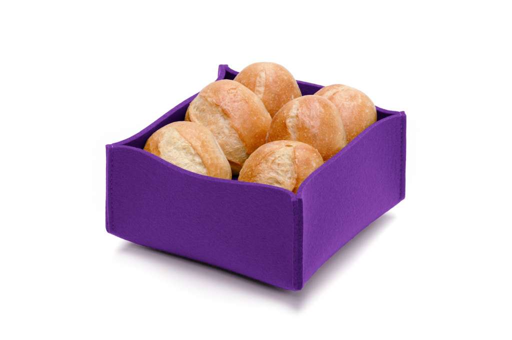 Hey-Sign - Brotkorb mit Einlegeboden - Violett - indoor