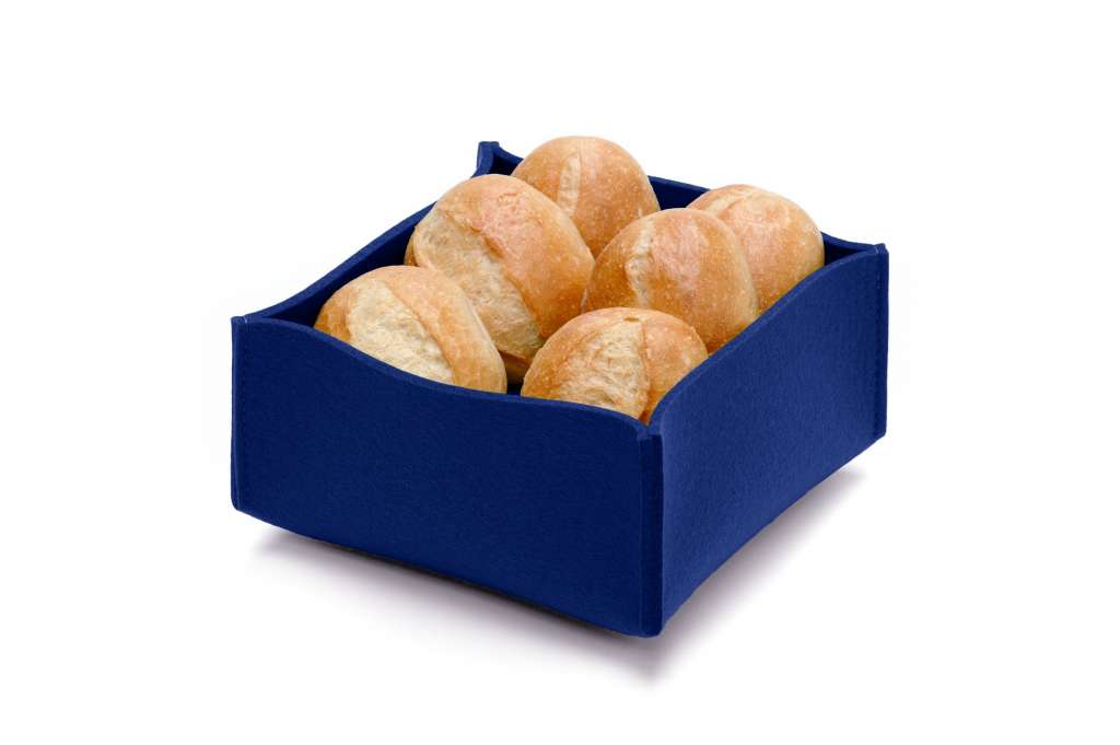 Hey-Sign - Brotkorb mit Einlegeboden - Dunkelblau - indoor