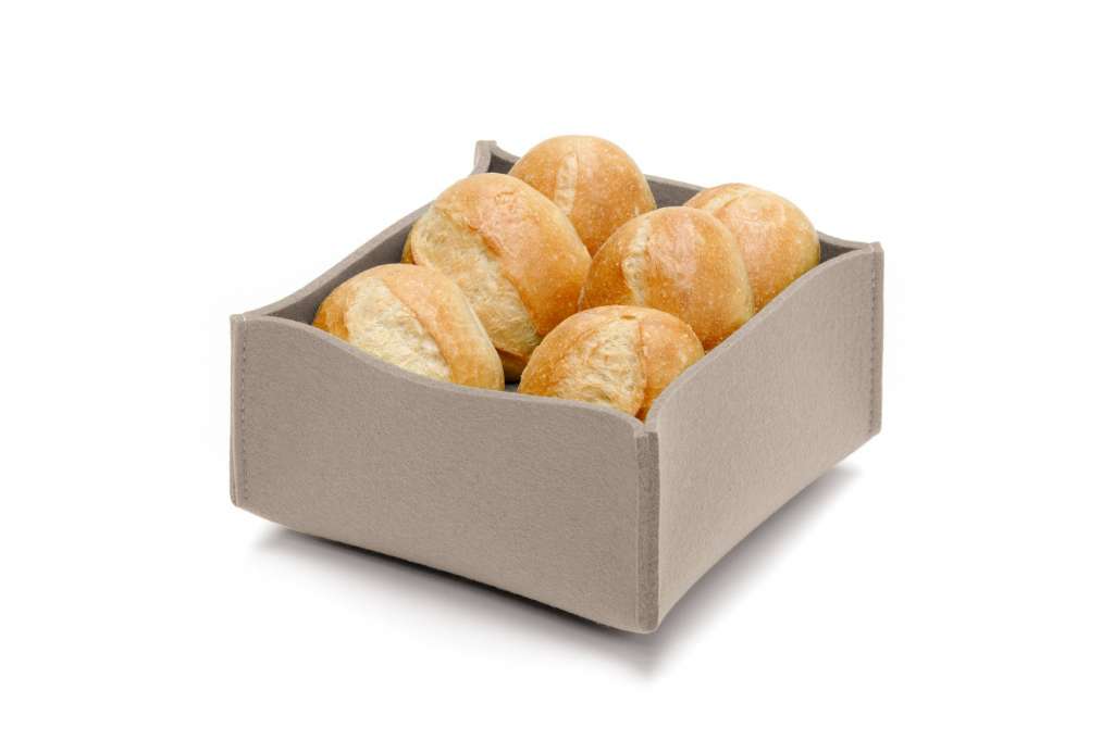 Hey-Sign - Brotkorb mit Einlegeboden - Stone - indoor