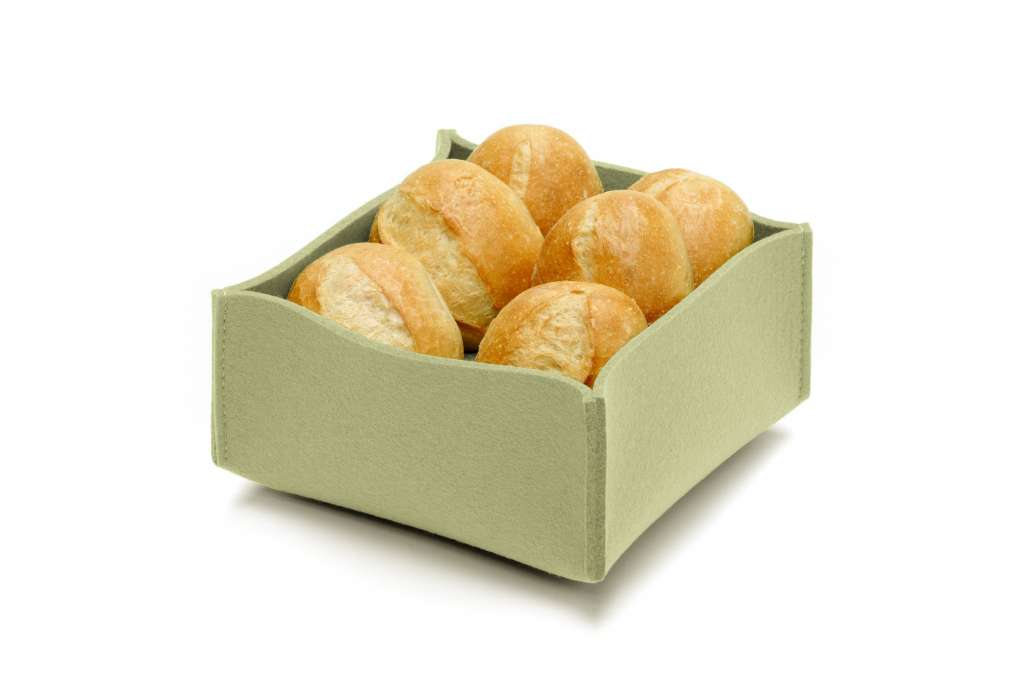 Hey-Sign - Brotkorb mit Einlegeboden - Pistazie - indoor