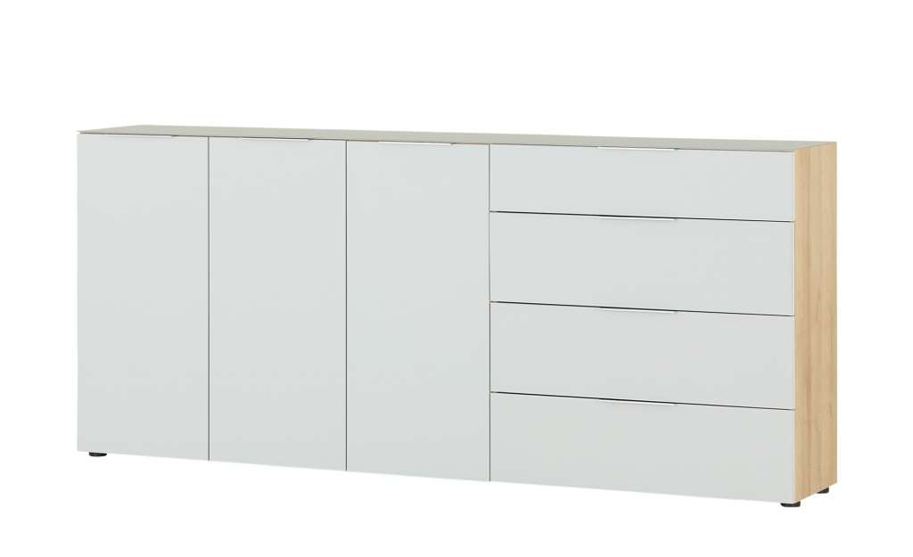 Kommode  Vitreo ¦ grau ¦ Maße (cm): B: 225,5 H: 98,7 T: 40 Kommoden & Sideboards > Kommoden - Höffner