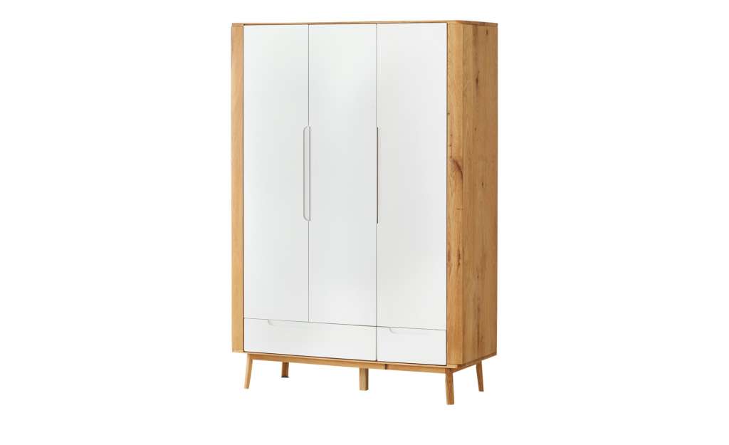 Drehtürenschrank  Loxley ¦ weiß ¦ Maße (cm): B: 135 H: 200 T: 55 Schränke > Schranksysteme - Höffner
