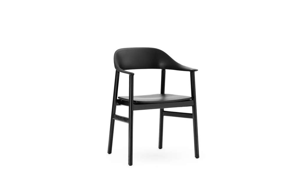 Normann Copenhagen - Herit Armlehnstuhl - Gestell schwarze Eiche - black - indoor