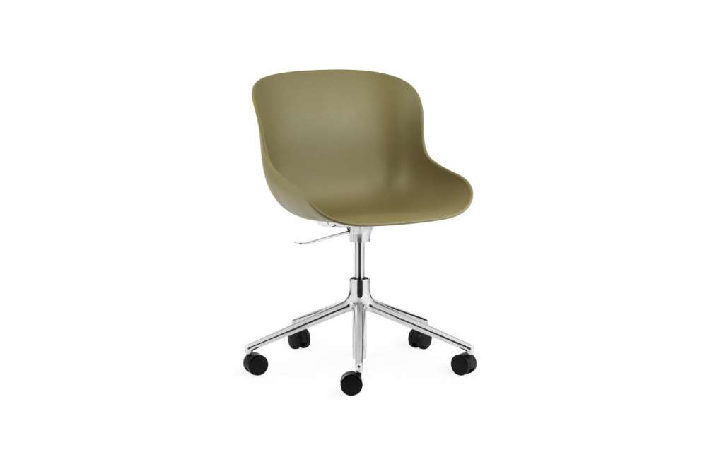 Normann Copenhagen - Hyg Drehstuhl mit Rollen - olive - NormannCopenhagenOlive - indoor