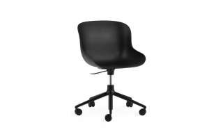Normann Copenhagen - Hyg Drehstuhl mit Rollen - schwarz - NormannCopenhagenSchwarz - indoor