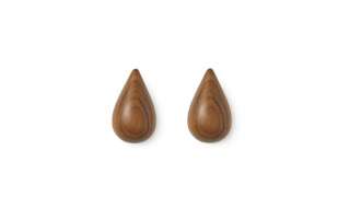 Normann Copenhagen - Dropit Haken - S - Walnuss - indoor