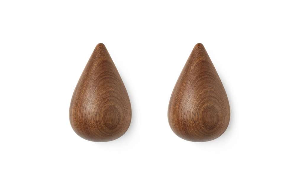 Normann Copenhagen - Dropit Haken - L - Walnuss - indoor