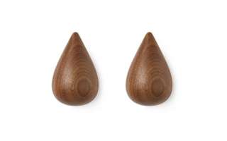 Normann Copenhagen - Dropit Haken - L - Walnuss - indoor