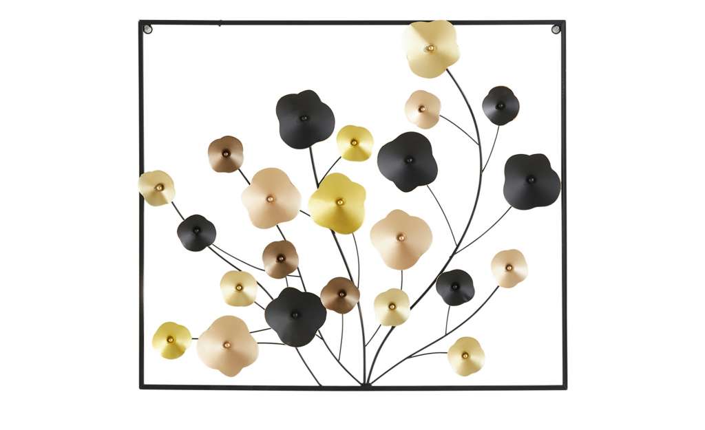Wanddekoration  Blumen ¦ kupfer ¦ Metall ¦ Maße (cm): B: 70 H: 30 Dekoration > Dekoartikel - Höffner
