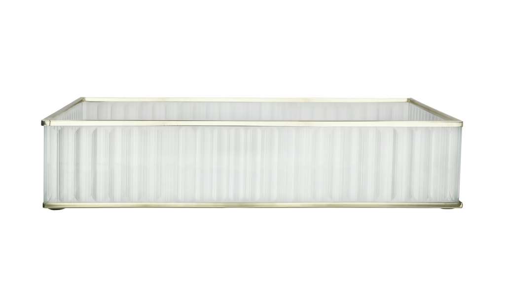 Tablett ¦ transparent/klar ¦ Glas , Metall ¦ Maße (cm): B: 29 H: 6 T: 17 Küchenzubehör & Helfer > Tabletts & Etageren - Höffner