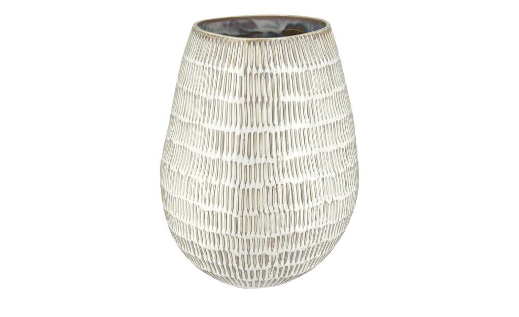 Vase ¦ creme ¦ Steinzeug ¦ Maße (cm): H: 26 Ø: 20.5 Dekoration > Vasen - Höffner