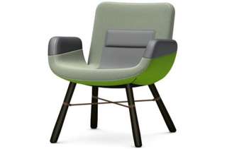 Vitra - East River Chair Sessel - grün, Esche dunkel - indoor
