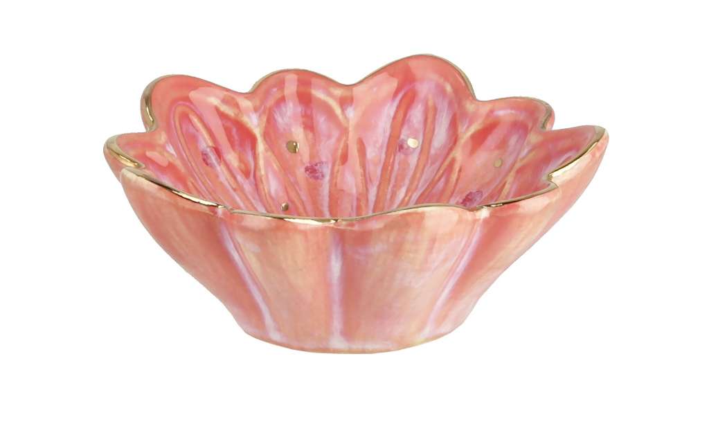 Deko Schale  Blüte ¦ rosa/pink ¦ Steinzeug ¦ Maße (cm): H: 3,4 Ø: 8.5 Dekoration > Deko-Schalen - Höffner