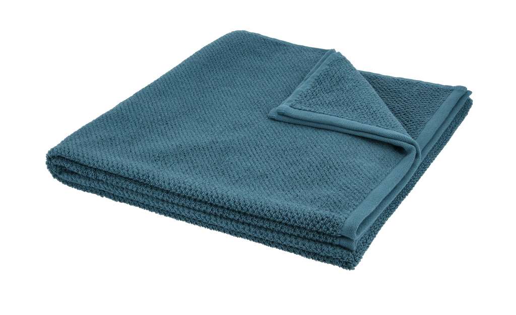 Duschtuch  4077 ¦ blau ¦ 100% Bio Baumwolle ¦ Maße (cm): B: 70 Badtextilien und Zubehör > Handtücher & Badetücher > Handtücher - Höffner